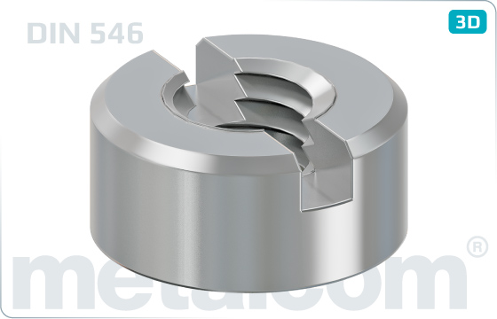 Slotted nuts round - DIN 546