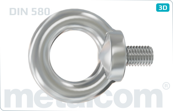 Eye screws lifting bolts - DIN 580