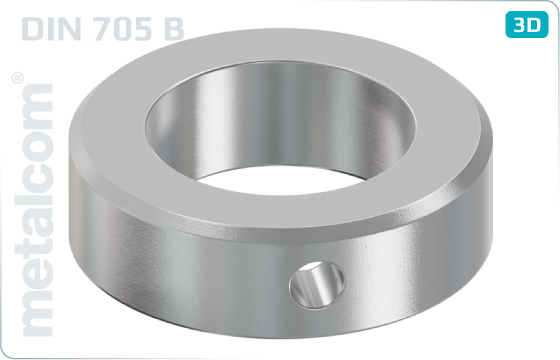 Flachscheiben Stellringe mit Bohrung - DIN 705 B