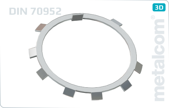 Lock washers for locknuts DIN 70852 - DIN 70952