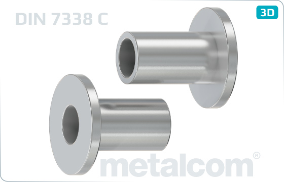 Tubular rivets drawn for brake and clutch lining - DIN 7338 C