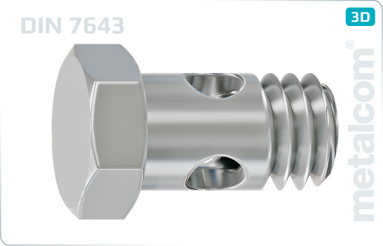 Sechskantschrauben Hohlschrauben - DIN 7643