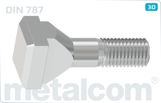 Skrutky s T hlavou pre T-drážky - DIN 787
