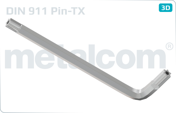 Winkelschlüssel PIN-Innensechsrund (TORX) - DIN 911 PIN-TX