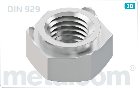 Hexagon nuts weld - DIN 929