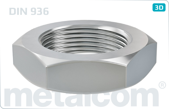 Hexagon nuts thin - DIN 936