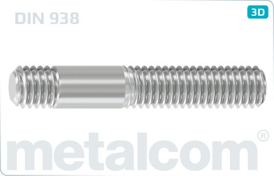 Stiftschrauben Einschraubende = 1d - DIN 938