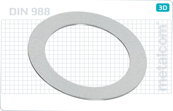 Plain washers shim and supporting rings - DIN 988