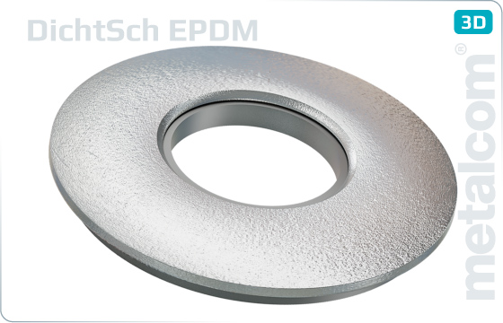 Sealing washers with EPDM sealing for hexagon screws - EPDM