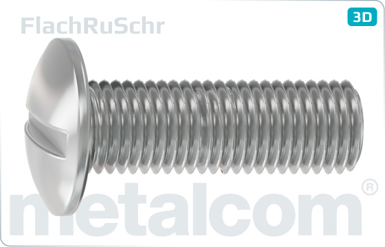 Slotted screws mushroom head - FlachRuSchr