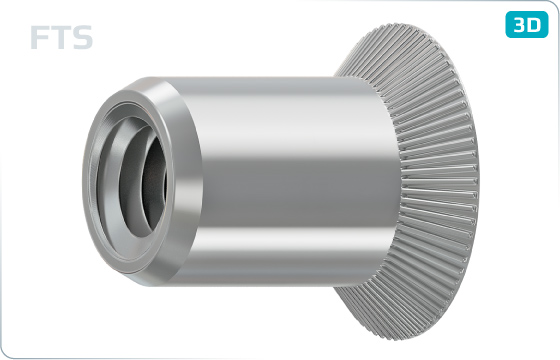 Threaded inserts countersunk head - FTS