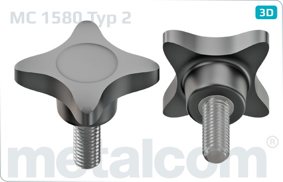 Hand-tightened screws with cross head - Typ 2