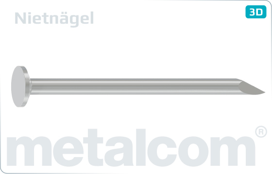 Countersunk head nails with angular point - Nietnägel