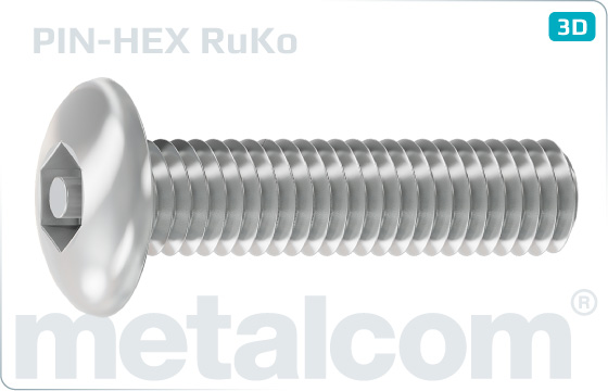 Security screws hexagon socket button head - RuKo