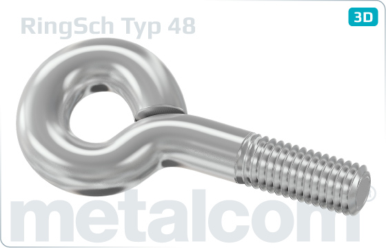 Eye screws with metric thread type 48 - Typ48